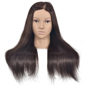 18 дюймов Учебные головы-манекены парикмахерской практики манекен голова куклы может быть Curl