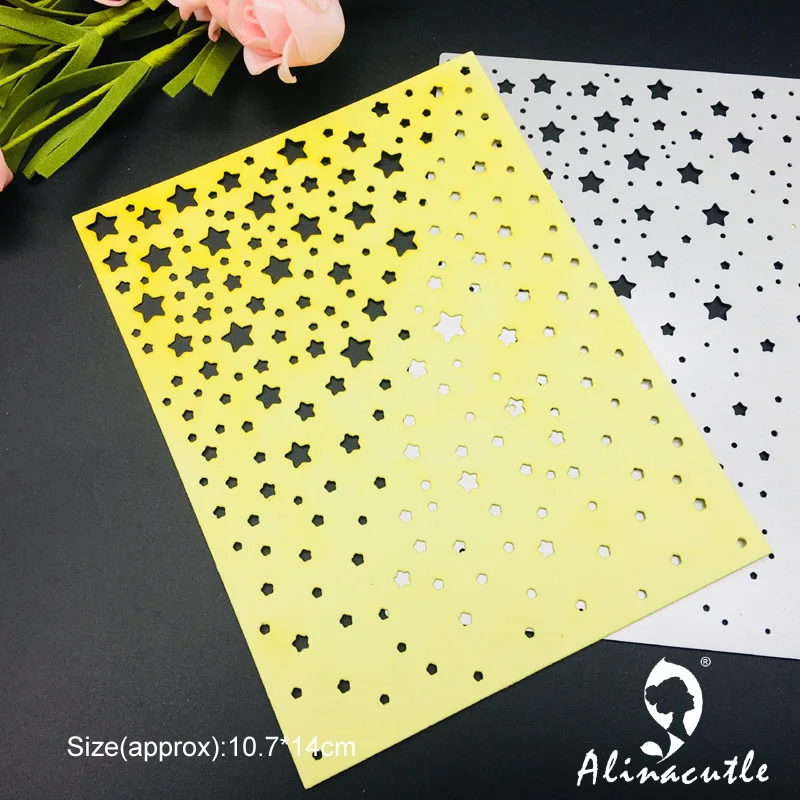 Высечки металла высечки звезда пластины скрапбук бумага ремесло ручной работы