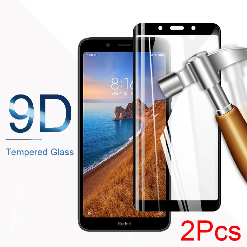2 шт. 9D полное покрытие из закаленного стекла для Xiao mi Red mi 7A защитное стекло Red mi 7A Защитная пленка для экрана xiomi xaomi red mi 7 a Glas