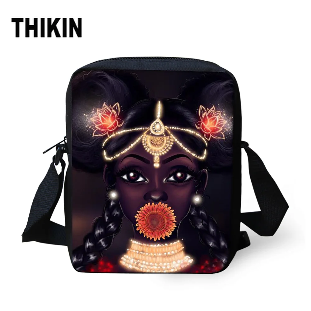 Сумка мессенджер с рисунком тикин из мультфильма в африканском стиле для