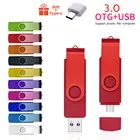 Флеш-накопитель USB TYPE-C, OTG флешка на 128 ГБ, 64 ГБ, 32 ГБ, 16 ГБ, USB флешка 3 в 1, высокая скорость, логотип на заказ