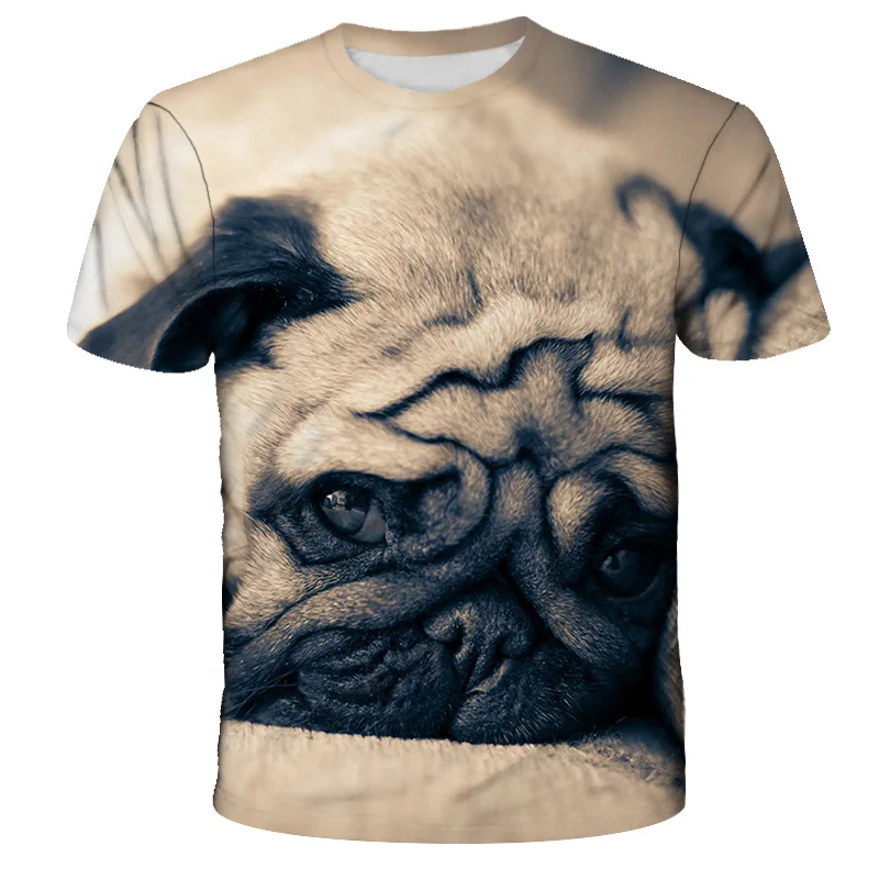 

Dog T Shirt Kids Cool Trend Printing Boy Girl Lovely Animal Print T Shirt Summer Casual Comfortable Short O-Nack Sleeve Tops