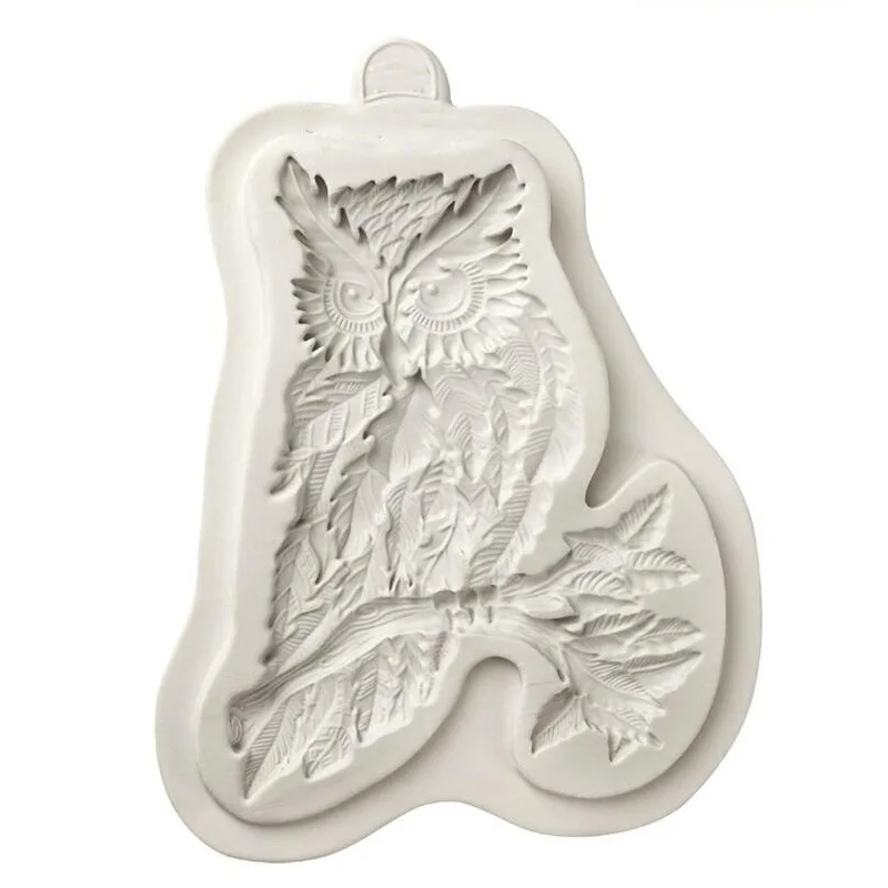 Feihuan 1 шт. Сова кружева силиконовые формы для украшения торта инструменты помадки