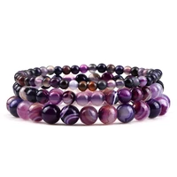 4 6 8mm beads men bracelet natural stone chakra round agates strand bracelets bangles women yoga energy balance wrist jewelry