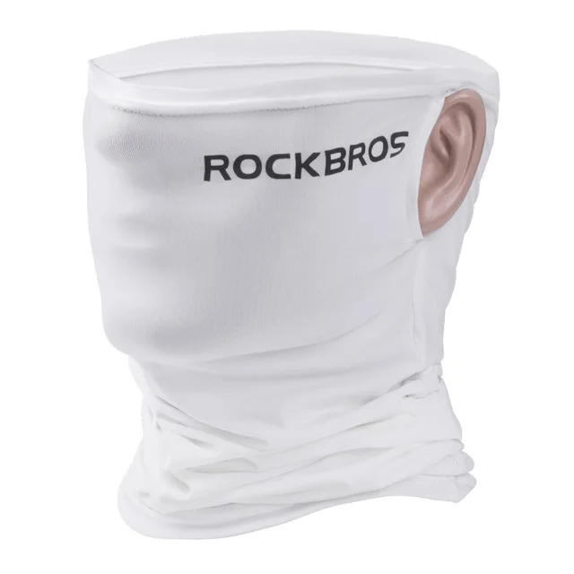 WB-003W ROCKBROS, бандана для скалолазания, мужская маска на половину лица, впитывает пот, дышащий Шарф для шеи, для велоспорта, для улицы, Braga Cuello - Цвет: WB-003W