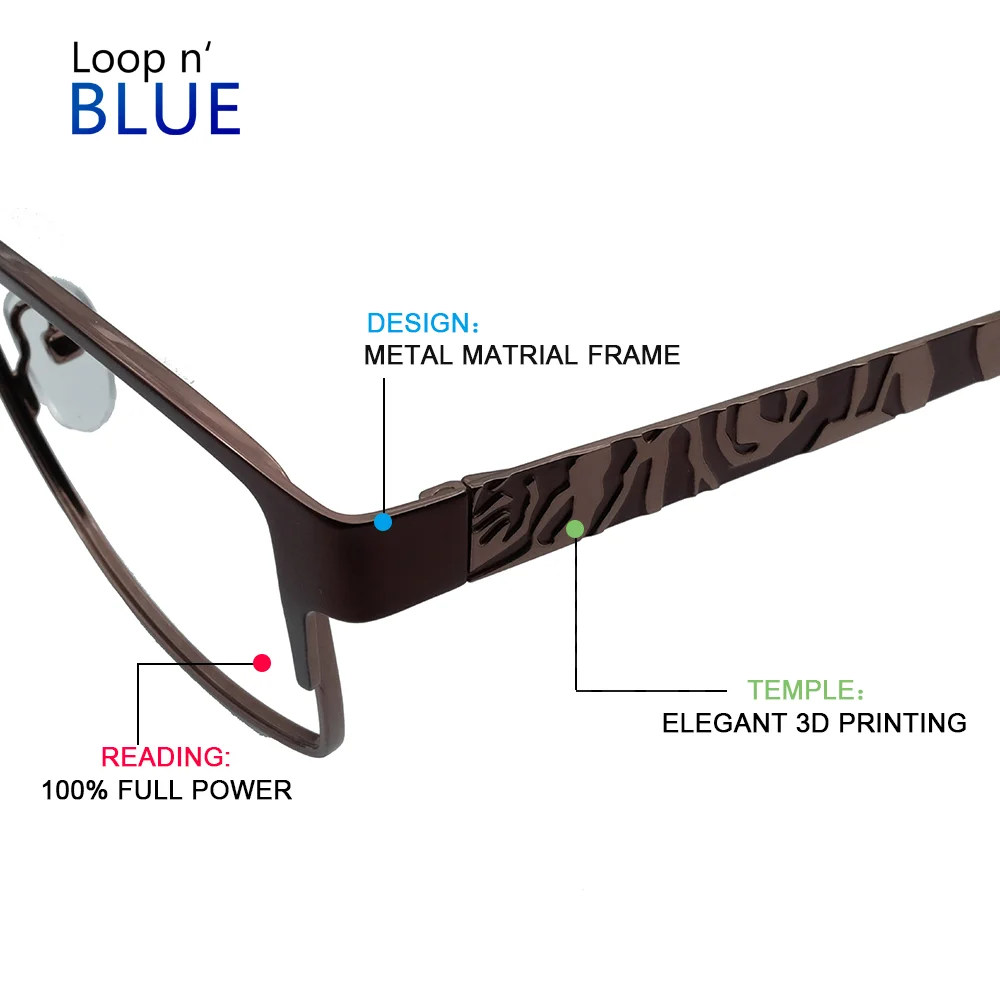 Брендовые очки пресбиопии для мужчин и женщин оптическая оправа модные бизнес