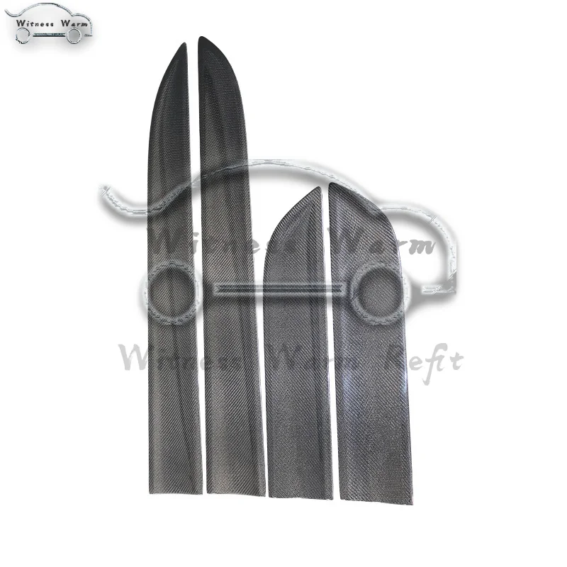 4 шт./компл. декоративные наклейки из углеродного волокна для боковой дверной