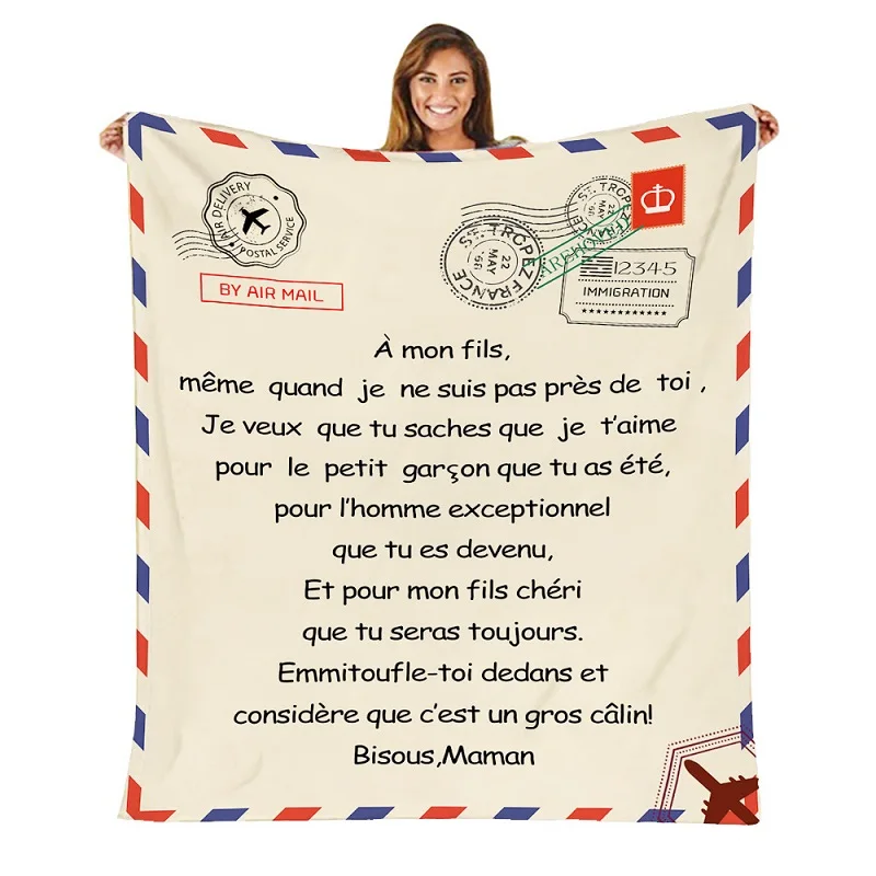 

Premium Blanket to My Daughter Son Durable High Quality Comfortable for Home Textiles Dreamlike Gift Blanket 150x200cm