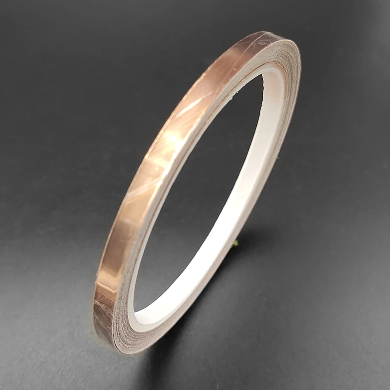 10m 6/10/12/15/20 мм односторонняя клейкая проводящая Медь Фольга лента гитарный