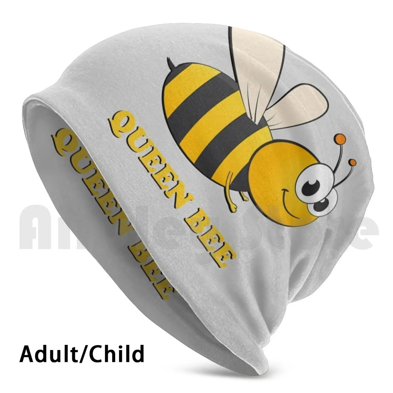 

Queen Bee Beanies Pullover Cap Comfortable Bee Queen Bee Queen Bees Insect Save The Bees Black Crown Honey Yellow
