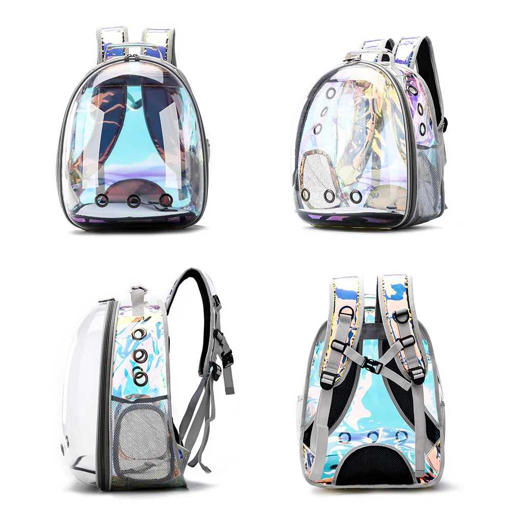 

Free shipping Cat bag Breathable Portable Pet Carrier Bag Outdoor Travel backpack for cat and dog Transparent Space pet Backpack