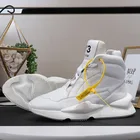 Зимние плюшевые теплые ботинки 21ss Y3FODSW, новые удобные повседневные ботинки на толстой подошве, мужские кроссовки, мужская обувь, кожаные ботинки, уличная одежда