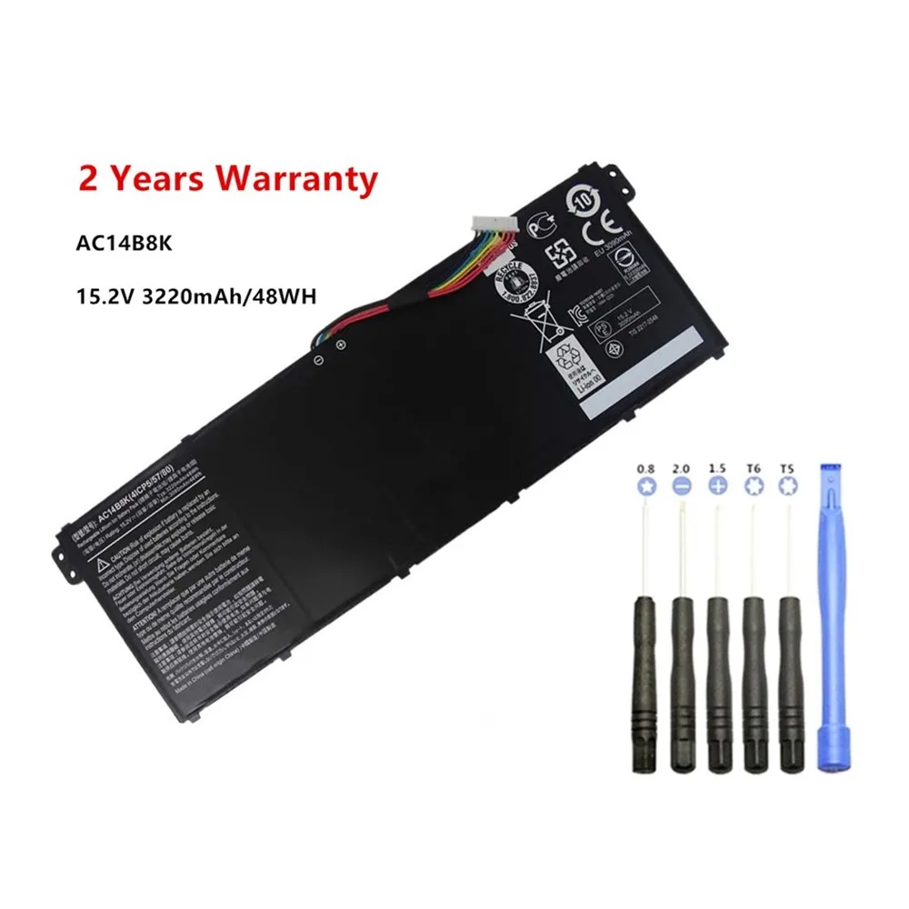 15 2 V 3220mAh AC14B8K Аккумулятор для ноутбука Acer Aspire B115 MP E3 111 721 E5 771 R3 131T TravelMate M P236