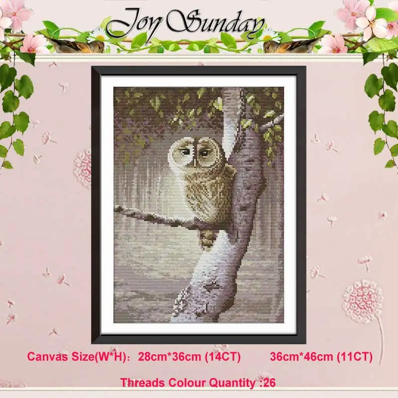 Набор для вышивки крестиком из Совы и птиц 11CT 14CT|Упаковка| |