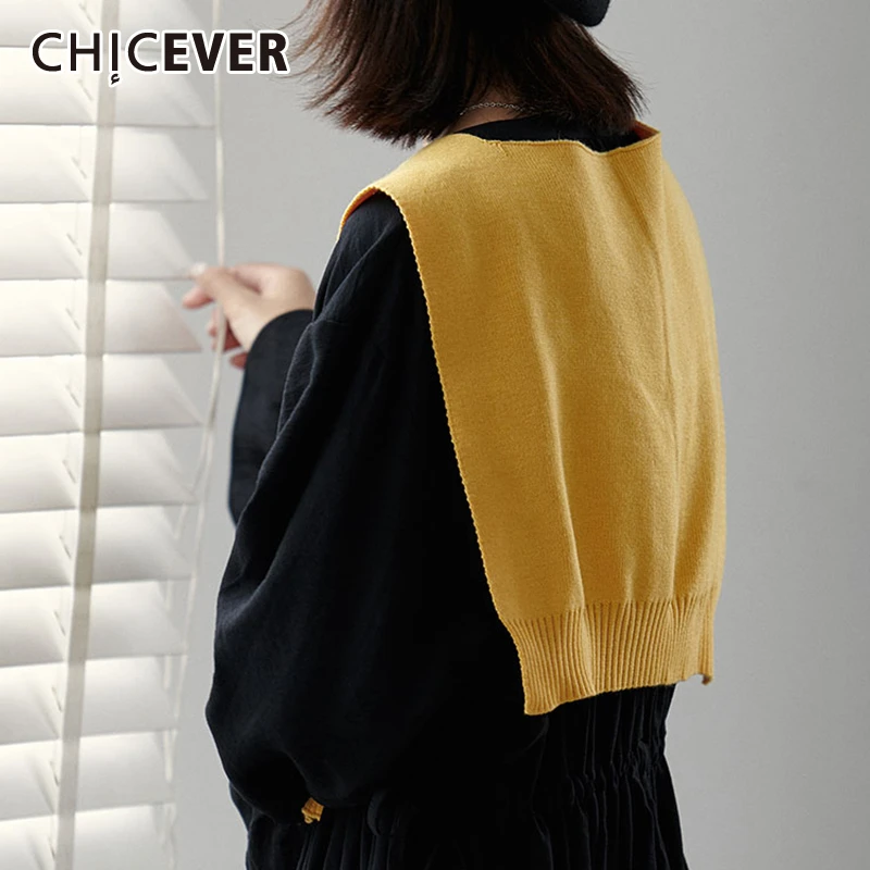 CHICEVER повязка вязаная шаль для женщин корейские аксессуары на шнуровке Шали