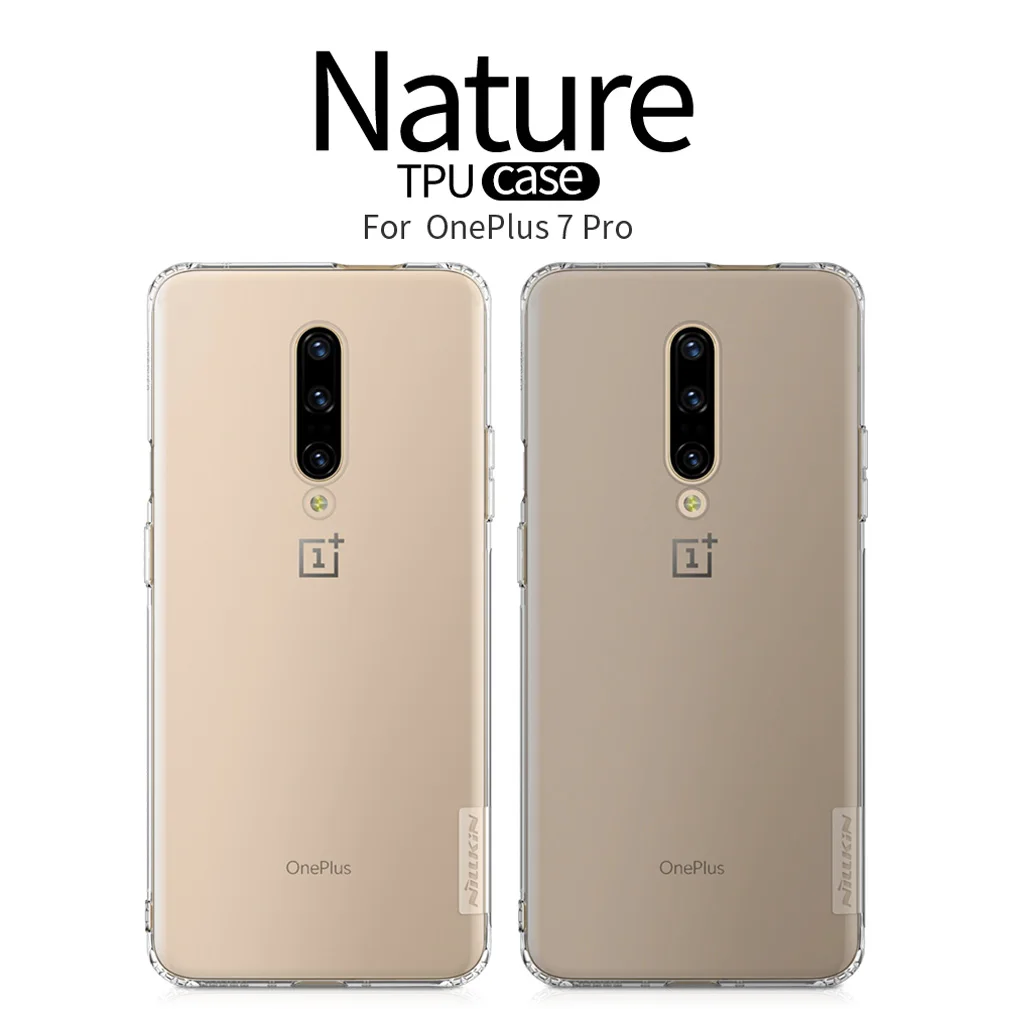 Чехол Nillkin Nature для Oneplus 7 Pro мягкая прозрачная задняя крышка из ТПУ One plus