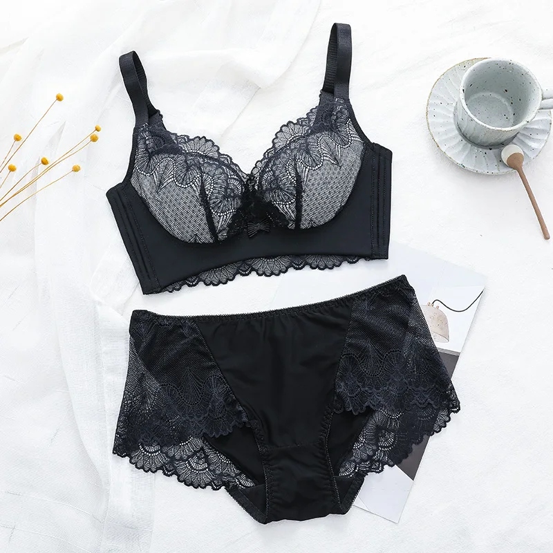 Push Up Women Lingerie Underwear Set Tube Tops Girls Brief Bra Sets Women Gathered No Rims Bra Female Lenceria Intimates Bra Set