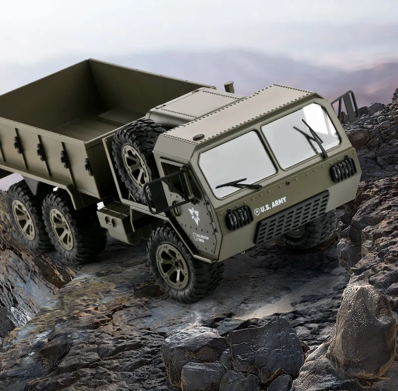 RC грузовик автомобиль FY004 2 4G 1/16 1:16 армии США военный 6WD RTR гусеничный с палаткой