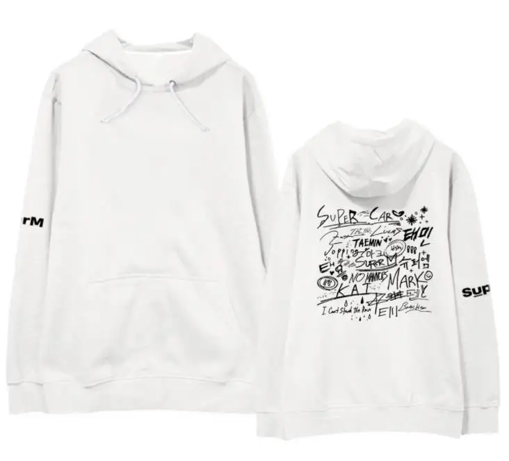 

Superm super m we are the future concert same printing pullover loose hoodies unisex kpop fleece/thin sweatshirt 3 styles