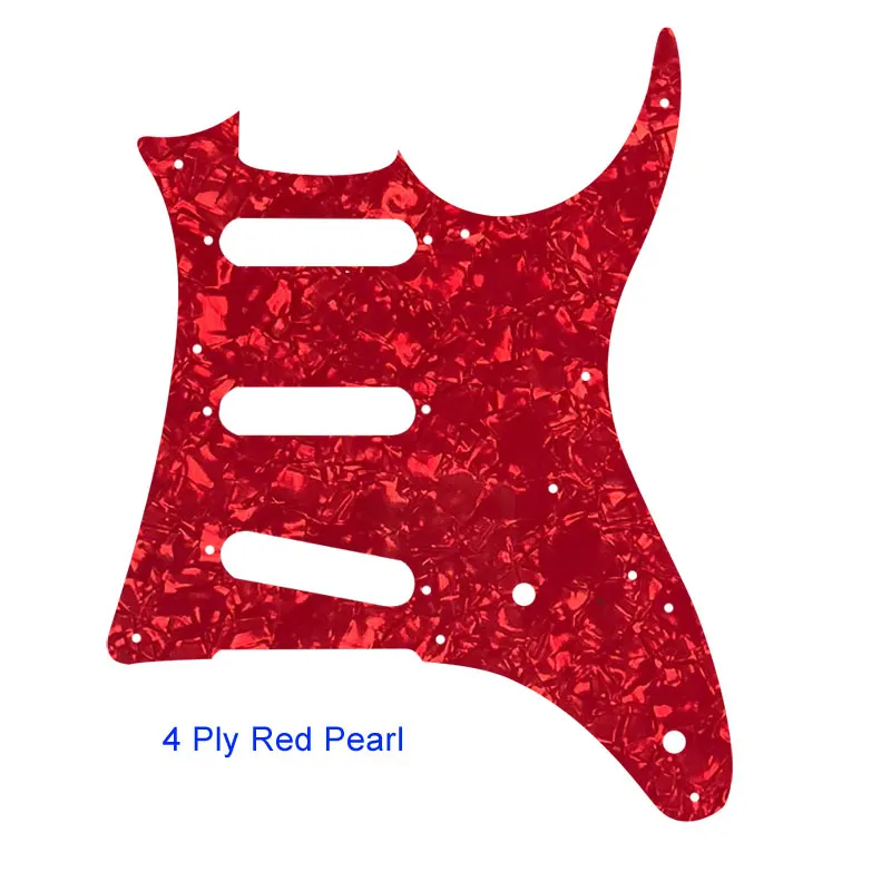 4Ply Red pearl Pleroo пользовательские гитарные части-для MIJ Ibanez GRX20 контур гитары накладку хамбакера пикап царапины пластины SSS накладки - Цвет: 4Ply Red pearl