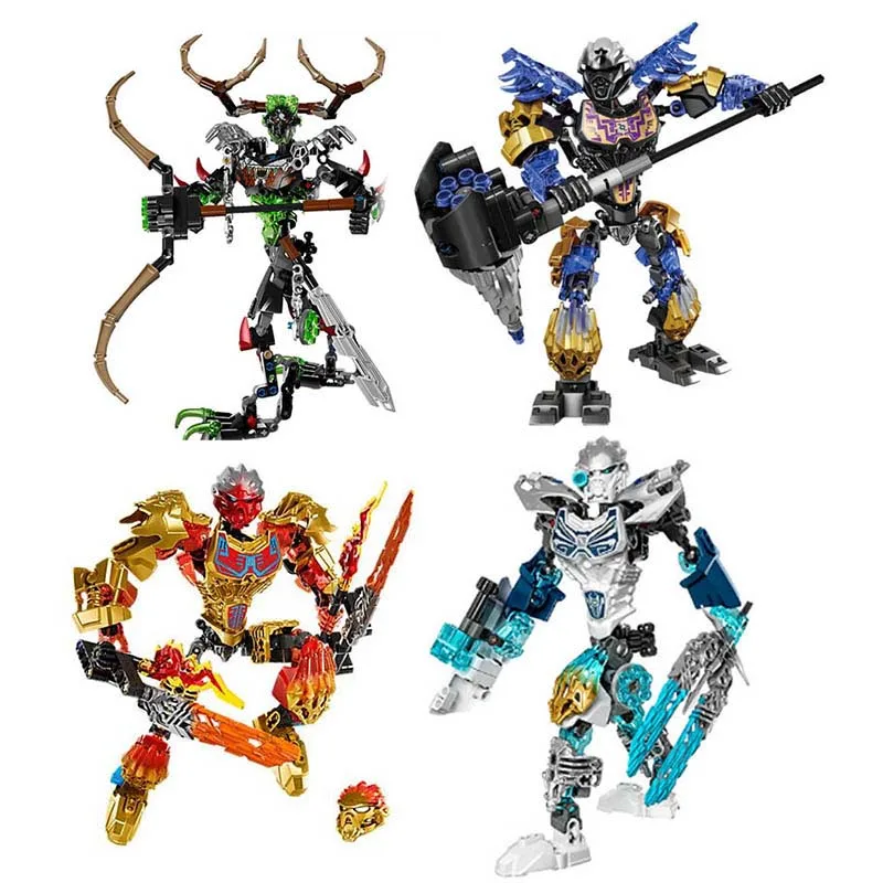 

BIONICLE Series 611 Light of Tahu Fire Figures Building Block Model Boy Toys Compatible with 71308/71309/71310/71311