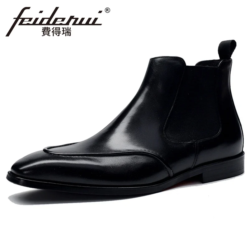 2019 итальянские мужские официальные туфли ручной работы из натуральной кожи с