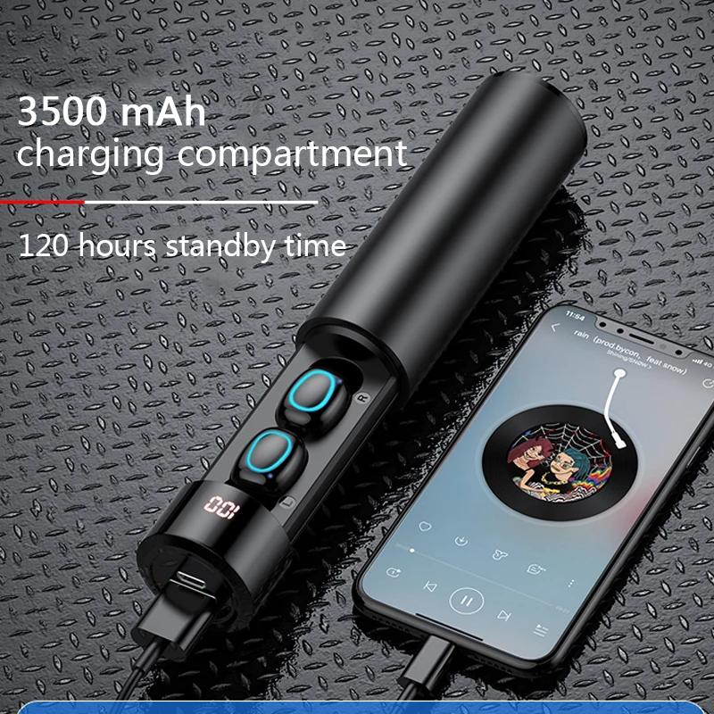 Touch TWS True Bluetooth наушники 6D стерео беспроводные мини водонепроницаемые с зарядным