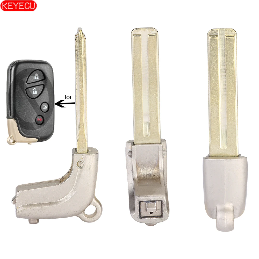 

KEYECU 2PCS/Lot for Lexus ES350 GS350 GS450h GX460 IS250 Remote Emergency Key Blade Insert