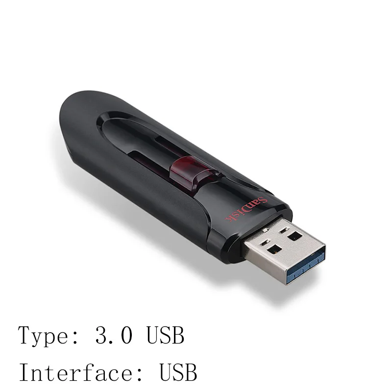 CZ600 Sandisk Флешка 128 Гб 64 ГБ 32 ГБ 256 ГБ USB флеш-накопитель 32 64 128 16 ГБ флеш-накопитель 3,0 USB флешка диск на ключе память для телефона - Цвет: CZ600