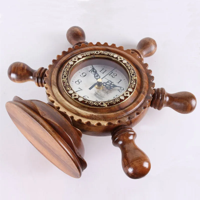 Лучший домашний декор из твердой древесины настольные часы для гостиной офиса