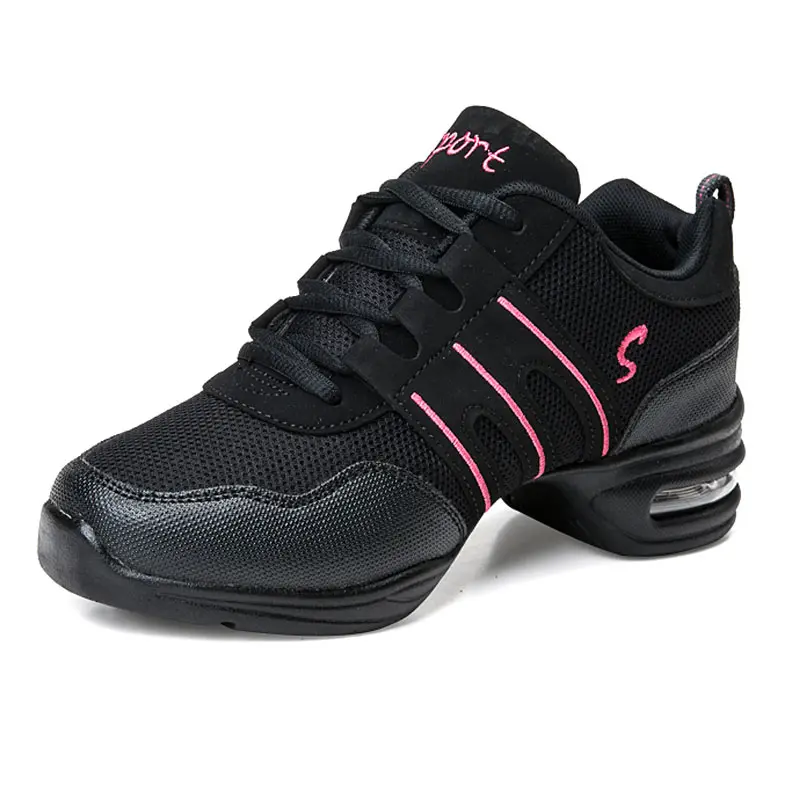 Koovan Women's Dancing Shoes For Girls Sports Feature Modern Dance Jazz Shoes Soft Breath Dance Shoes Female Waltz Sneakers