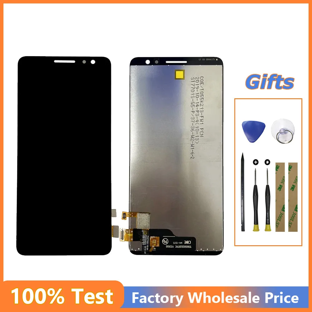 

ЖК-дисплей 5,5 дюйма для Alcatel 1B 2020 5002 5002A 5002D OT5002, ЖК-дисплей, сенсорный экран, дигитайзер, стекло в сборе, запасные части