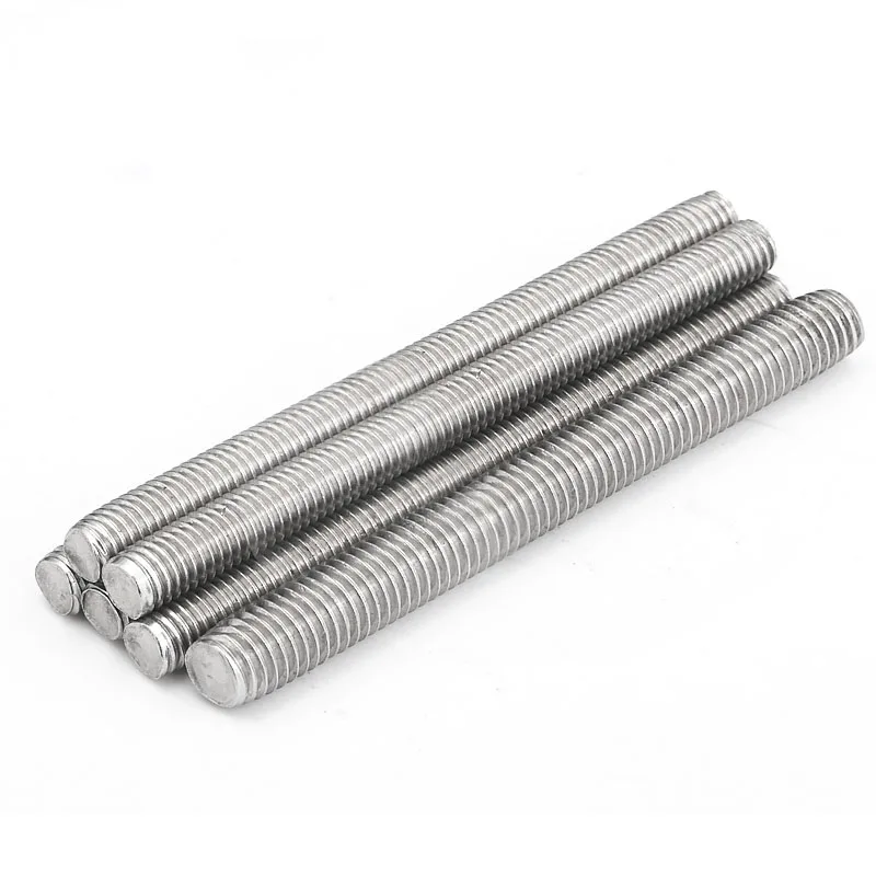 M3 M4 M5 M6 M8 M10 Fully Thread Rod Bar Stud Wire Screw  304 Stainless Steel 20mm-500mm images - 6