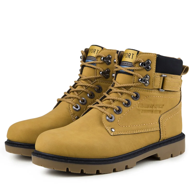 Мужские Ботильоны новые мужские Ботинки martin из искусственной кожи на платформе