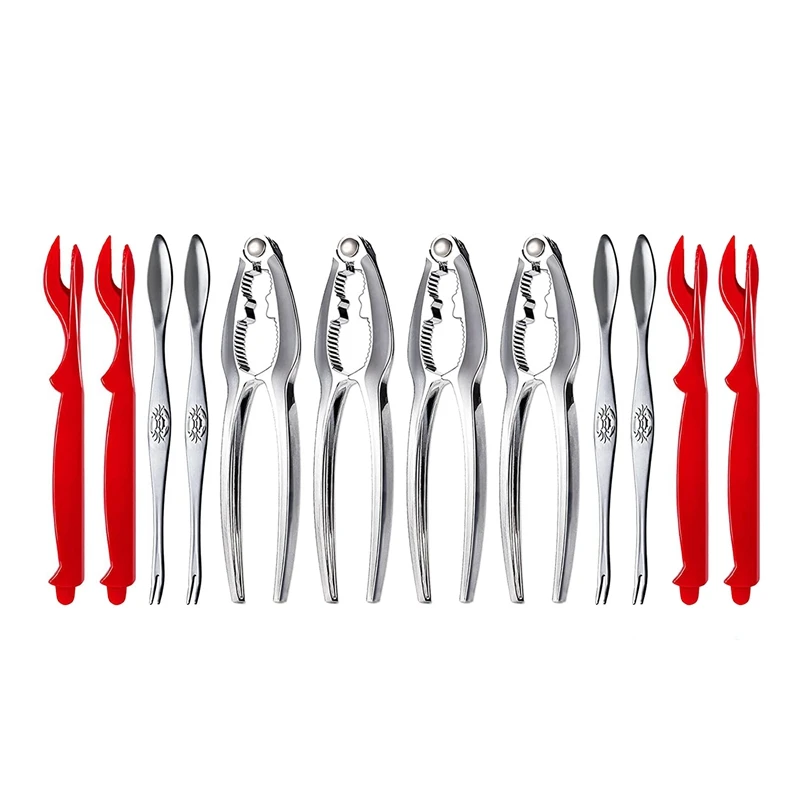 

Набор инструментов для морепродуктов из 12 предметов, крекер с крабовыми ножками и вилки, набор крекеров для орехов, лущилка для моллюсков