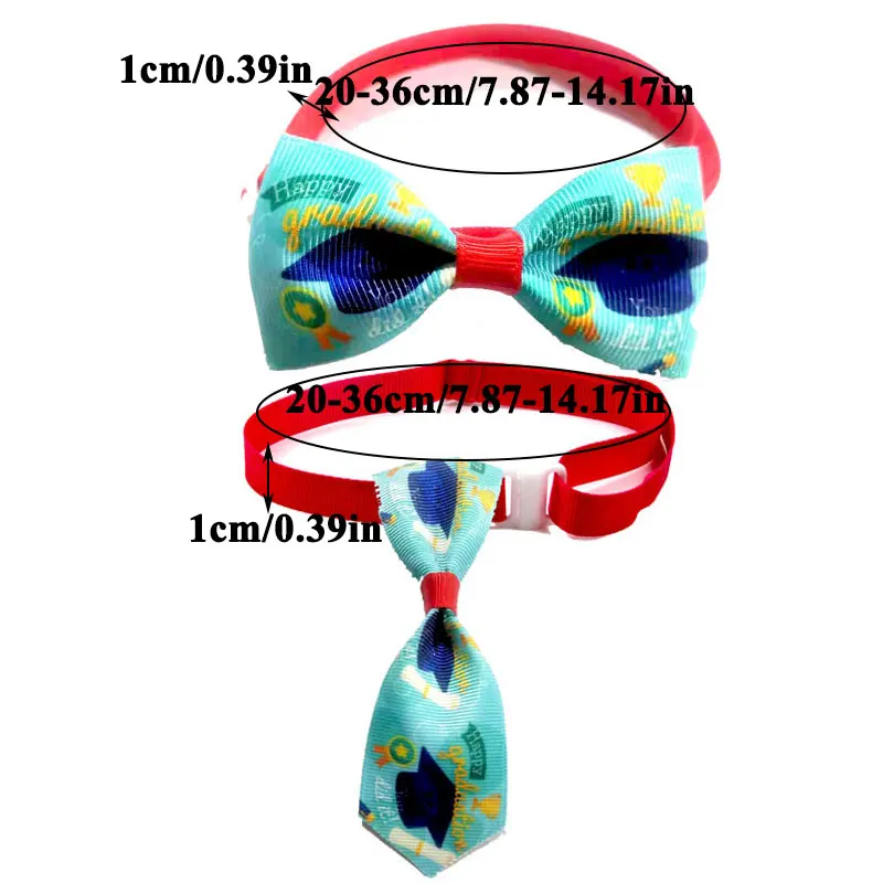 

Multicolor Pet Bow Tie Cute Pet Accessory Adjustable Dog Necktie Polyester&PP Neck Strap Dog Collar Fashion Graduation Season