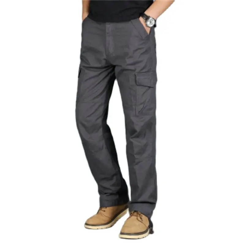 

Men's Overalls Multi-Pocket Loose Wear-Resistant Casual Outdoor Trousers Plus Size Straight Fashion Cotton Cargo Pants 8803P50