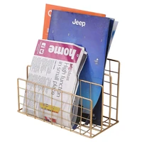 new wrought iron tabletop storage rack desk bookshelf simple magazine book shelf