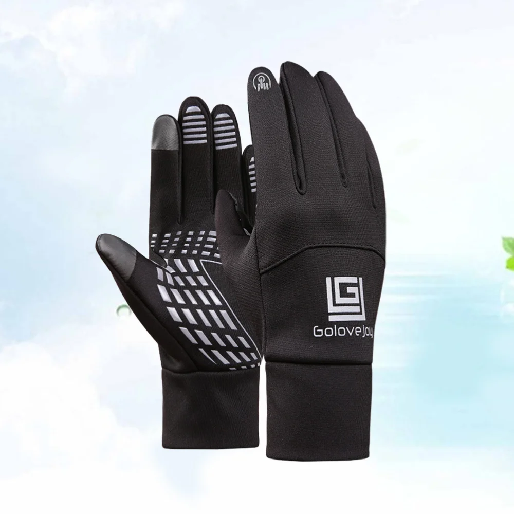 

Outdoor Thicken Warm Wind-proof Suede Screen Touch Waterproof for Hiking Camping Cycling Fishing - Size (