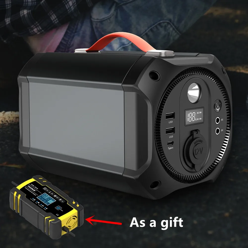 

GKFLY 300W Portable Generator 75000mAh Power Station Emergency Power Supply Pure Sine Wave with DC / AC Inverter For Camping