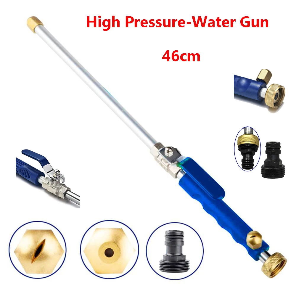 

Car High Pressure Water Gun 46cm Jet Garden Washer Hose Wand Nozzle Sprayer Watering Spray Sprinkler Cleaning Tool Water Gun