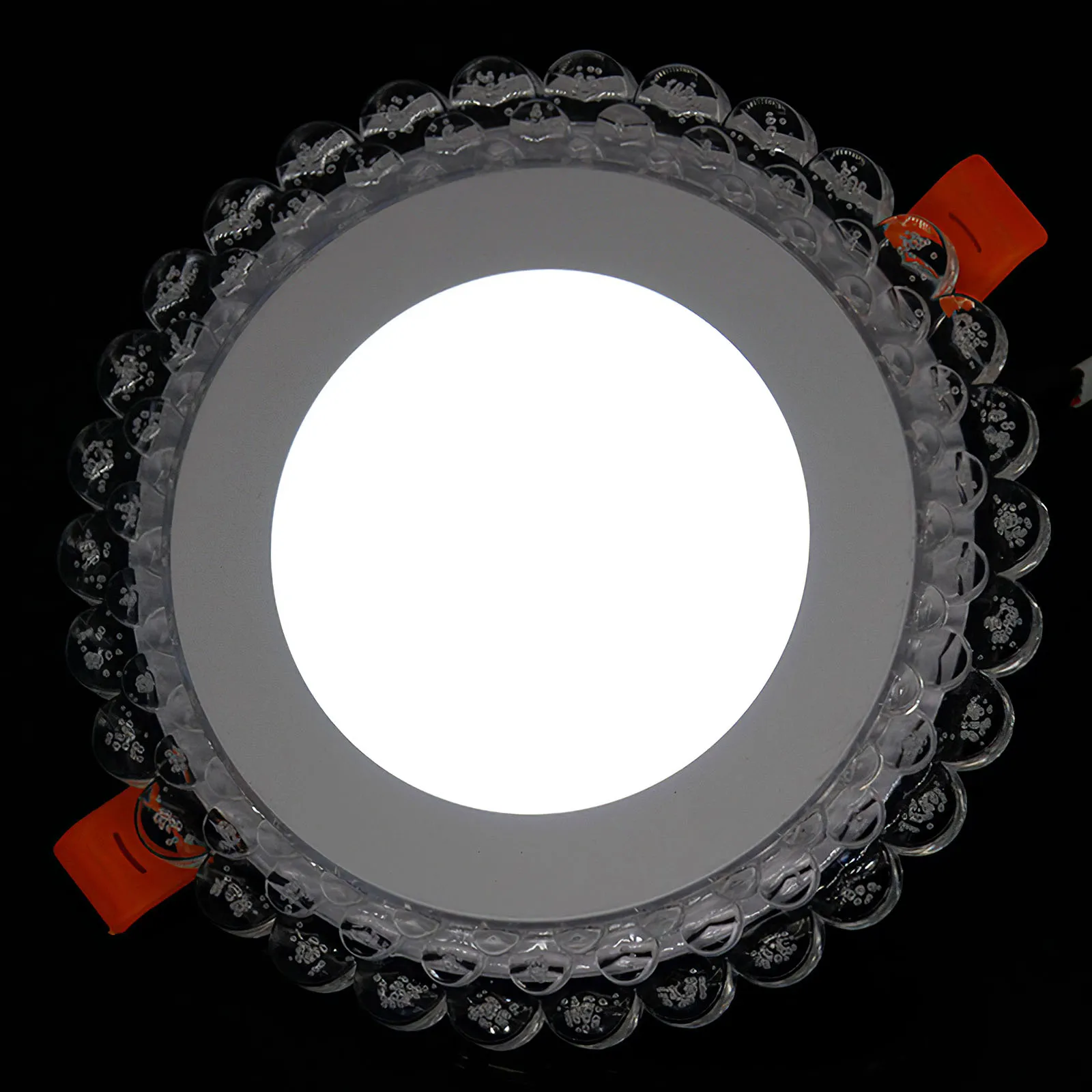 

Recessed LED Ceiling Lamp Integrate Over Spotlight Dual Color LED Light Aluminum Acrylic Round Light 3+3W White+Warm Lighting