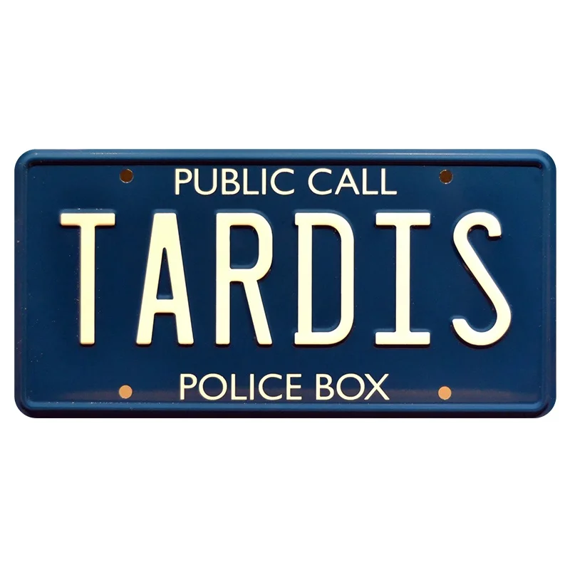 

1 шт., водонепроницаемый номерной знак Tardis с защитой от царапин