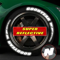 8 setslot auto reflective tire decor stickres lettering kit permanent decal for 15 16 17 18 19 customizable diy stickers