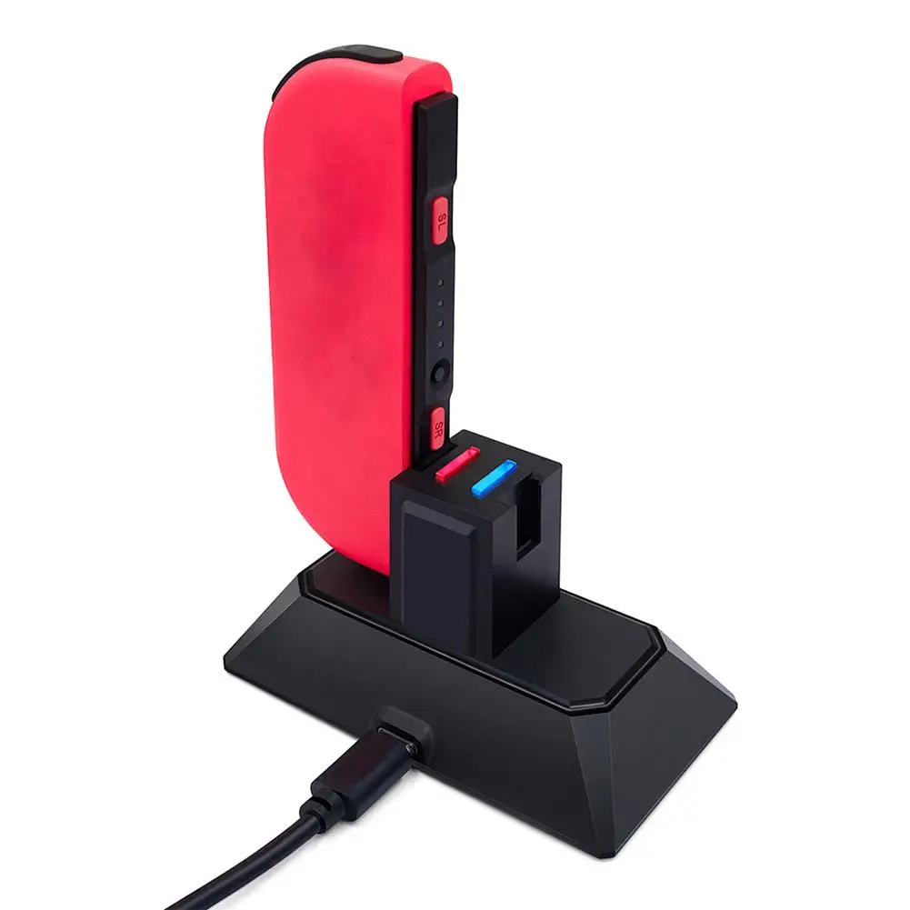 2 в 1 геймпад Зарядное устройство Док-станция для NS Switch Joy-Con& Pro геймпад контроллер зарядная подставка с типом C светодиодный зарядная док-станция