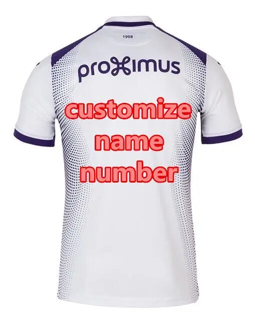 Anderlecht футболка для бега дышащая и быстросохнущая 19 20 Anderlecht рубашка - Цвет: Слоновая кость