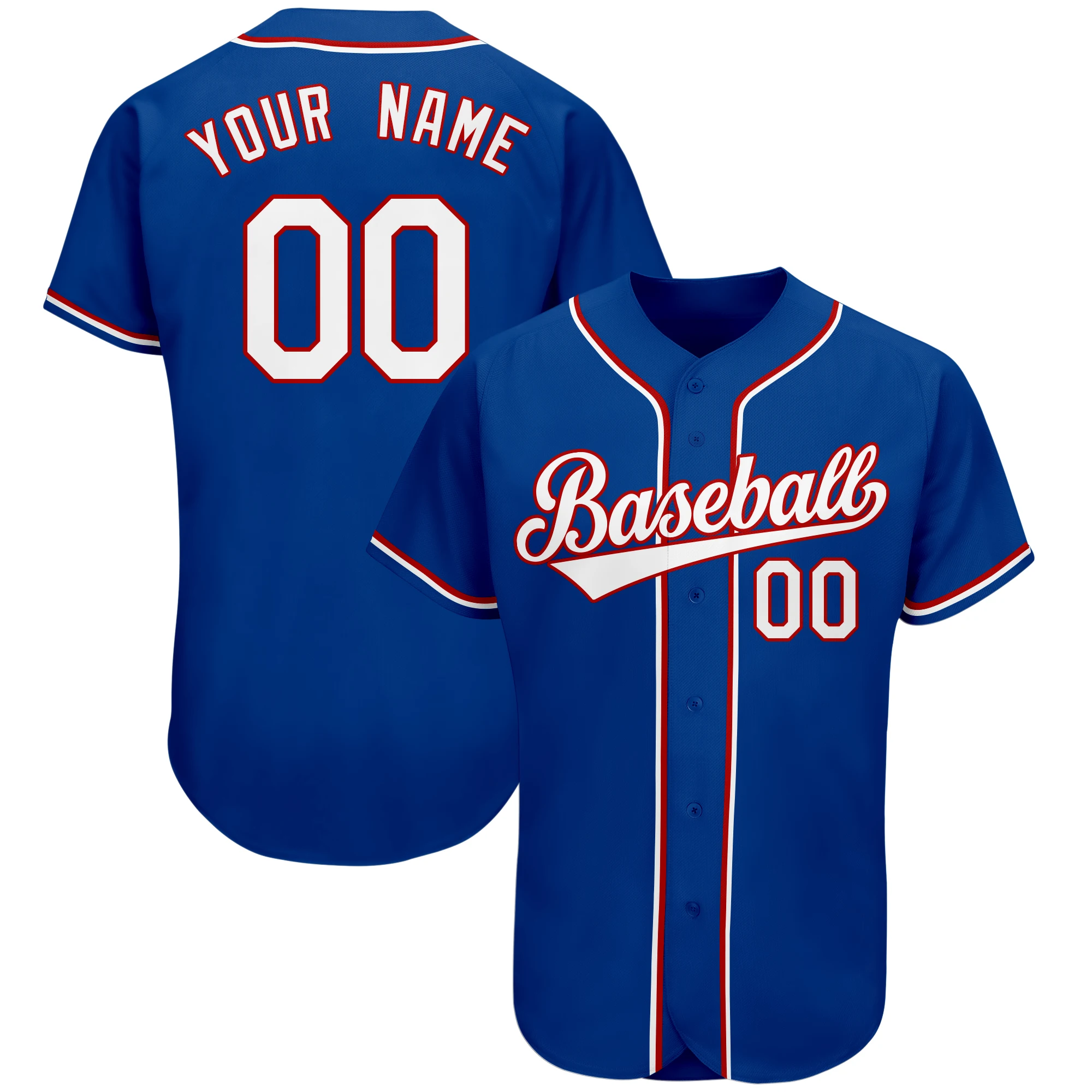 Custom Baseball Jersey Print Player's Name Number Suitable For Men/Youth Outdoor Softball Competition Training Sports Shirt