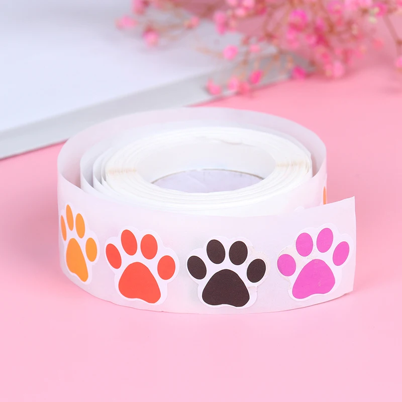 

Colorful Paw Print Stickers,Dog Cat Bear Paw Labels Stickers Of 6 Colors,as Reward Sticker Stationery Teacher For Kids