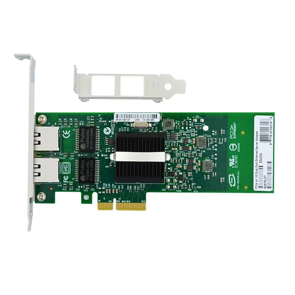 Гигабитный серверный адаптер с двумя портами PCI-EX4 1 Гбит/с Intel 82576EB E1G42ET/EF E1G44ET |
