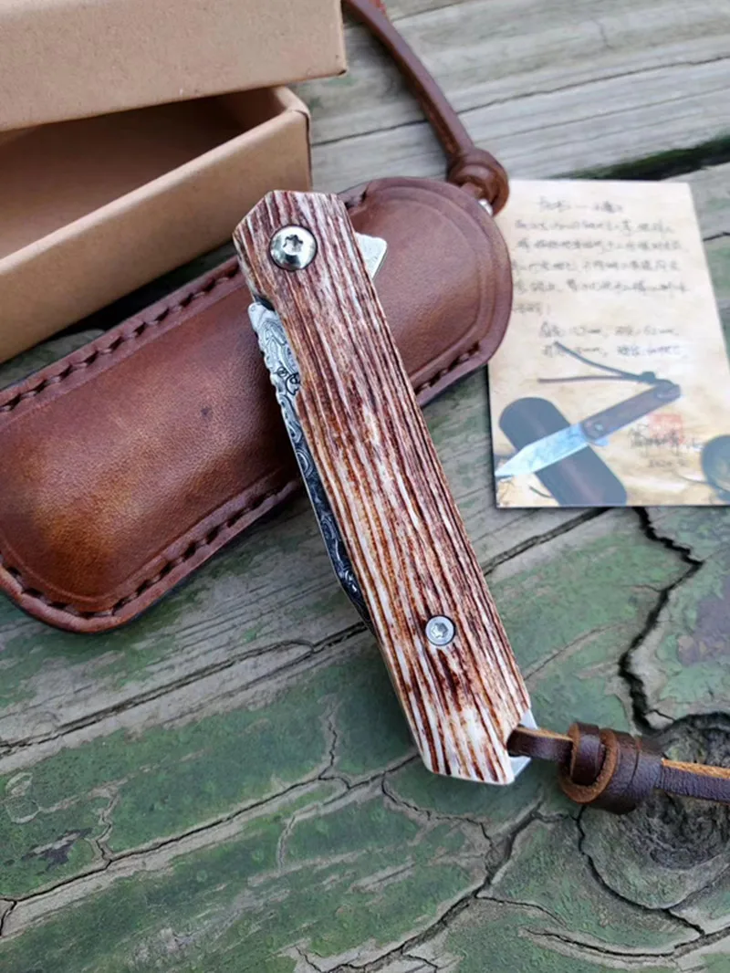 Карманный складной нож VG10 лезвие из дамасской стали боевые ножи для кемпинга на